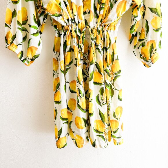 J.Crew Cinched Shirt-Dress in Limoncello 100% Organic Cotton Voile — XL - Picture 9 of 14